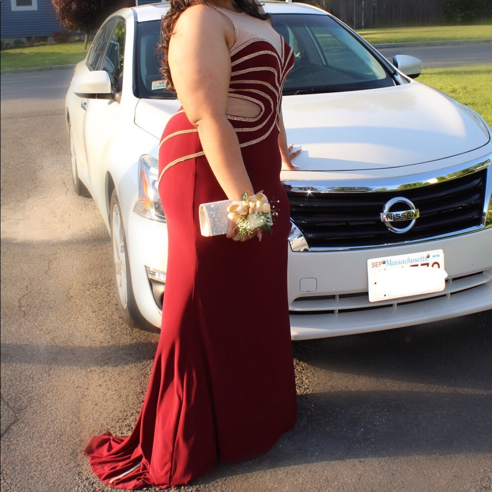 Maroon Faviana Prom Dress